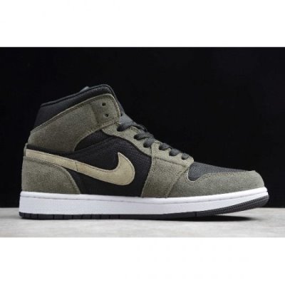 Nike Air Jordan 1 Mid Military Zeytin Yeşili / Yeşil Basketbol Ayakkabısı Türkiye - 2WJSVCCG